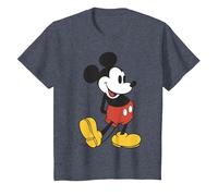 T-shirt con grafica vintage Disney Mickey Mouse Leg Kick Maglietta, Bambini, Pervinca, 2 anni