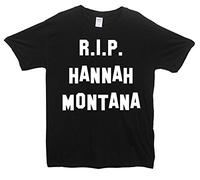 T-shirt con la scritta “R.I.P. Hannah Montana” Nero L / 106,68 cm-111,76 cm