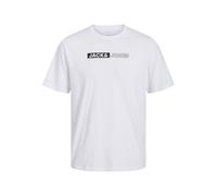 T-shirt con logo Jack & Jones Corp Play PLS Blanc 5XL