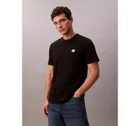 Calvin Klein Uomo T-Shirt Maniche Corte Badge Jersey Classic Tee in Cotone, Nero (Black), S