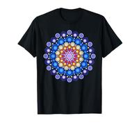 T-Shirt con Mandala Zen audace per Uomo e Donna Maglietta intricata DOT Art Maglietta