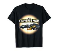 T-Shirt con Mappa dell'universo Divertente You Are Here Maglietta