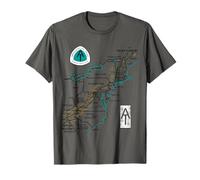 T-shirt con mappa escursionistica AT Logo Appalachian Trail Maglietta