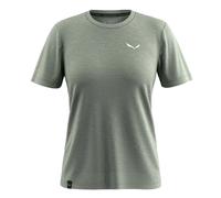 Salewa Eagle Minilogo Merino Short Sleeve T-shirt Grigio L Donna