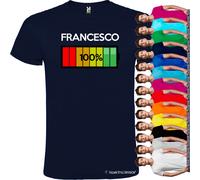 T-shirt con Nome e Batteria Quasi Carica 100%