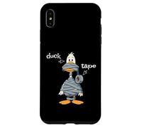 T-shirt con paperella divertente e nastro Custodia per iPhone XS Max