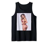 T-Shirt con Ragazza su di Esso - Bella Modello di Bikini procace Canotta
