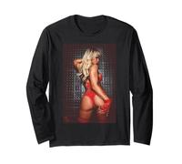 T-shirt con ragazza su di esso - Bomba bionda con bel culo Maglia a Manica