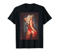 T-shirt con ragazza su di esso - Bomba bionda con bel culo Maglietta