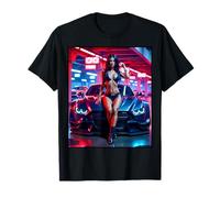 T-shirt con ragazza su di esso - Sexy Pin-Up Girl & Exotic Car Maglietta