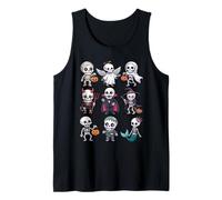 T-Shirt con Scheletro di Halloween - Gruppo di Costumi spettrali Canotta