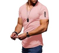 T-shirt con scollo a V da uomo UK Top da uomo casual da lavoro per uomo magliette UK scollo a V da uomo elegante polo a maniche corte camicia a maniche corte in cotone business magliette Savile