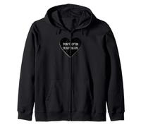 T-Shirt con Scritta Don't Open Dead Inside con Cuore Nero - Earn Your Sleep Felpa con Cappuccio