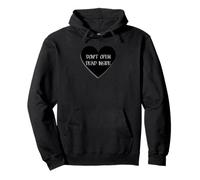 T-Shirt con Scritta Don't Open Dead Inside con Cuore Nero - Earn Your Sleep Felpa con Cappuccio