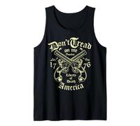 T-Shirt con Scritta Don't Tread on Me America Canotta