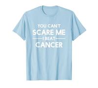 T-Shirt con Scritta in Inglese You Can't Scare Me I Beat Cancer di Cancer Free Tees Maglietta