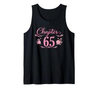 T-Shirt con Scritta in Lingua Inglese Happy 65th Birthday Turn 65" Canotta