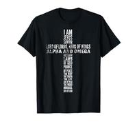 T-shirt con scritta "Names of Jesus Cross" Maglietta