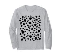 T-shirt con stampa dalmata con motivo dolcetto o scherzetto animale della giungla Maglia a Manica