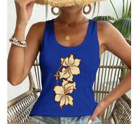 T-shirt con stampa di gigli e rose: una camicia comoda e informale, in stile blusa, perfetta per l'estate, con un tocco cristiano. Ideale per il lavoro, i viaggi, lo shopping o per tutti i giorni, que