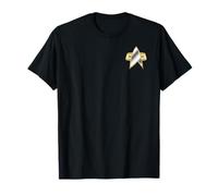 T-shirt con stemma tascabile Star Trek DS9 Delta con grafica sfumata Maglietta