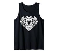 T-shirt con tatuaggio nodo celtico cuore Canotta