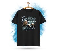 T-Shirt con Testo Canzone E va bene così... Senza Parole per fans di Vasco