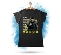 T-Shirt con Testo Citazione Canzone Rewind per Appassionati di Vasco