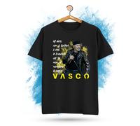 T-Shirt con Testo Citazione Canzone Rewind per Appassionati di Vasco