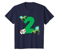 T-shirt con trattore, 2° compleanno, ragazzo Maglietta