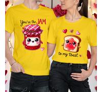 T-shirt Coppie San Valentino Outfit Idee "You're the Jam to my Toast" #VD