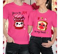 T-shirt Coppie San Valentino Outfit Idee "You're the Jam to my Toast" #VD
