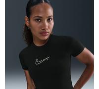 T-shirt corta aderente Nike - Donna - Nero XS (IT 36-38)