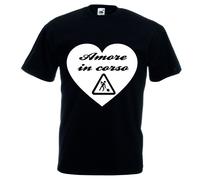 T-SHIRT maglia nera in cotone SE VOLEVO PIACERE A TUTTI NASCEVO NUTELLA