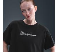 T-shirt corta e ampia Nike Club - Donna - Nero XL (IT 52-54)