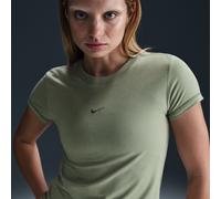 T-shirt corta slim fit Nike Sportswear Chill Knit - Donna - Verde L (IT 48-50)