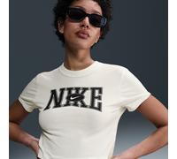 T-shirt corta slim fit Nike Sportswear - Donna - Bianco L (IT 48-50)