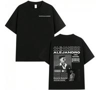 T-shirt Cosa Nuestra del cantante Rauw Alejandro, per uomo e donna, in stile vintage, a maniche corte, casual, oversize, in 100% cotone L,M,S,XL,XXL,XXXL