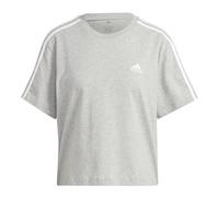 T-shirt court maglia da donna adidas Essentials 3-Stripes Grigio M