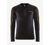 T-Shirt Craft Warm Intensity manica lunga nero giallo - M