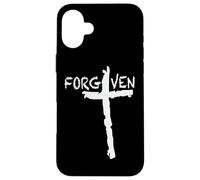 T-shirt cristiana retrò Forgiven Vintage Cross da uomo Forgiven Custodia per iPhone 16 Plus