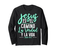 T-Shirt Cristianas in Spagnolo con Frases Biblia Juan 4:16 Maglia a Manica
