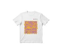 T-Shirt Cromika Per Un Tocco Artistico E Colorato - CONFEZIONE: 1 pz., Misura: Small - S, Modello: Smiling Houses