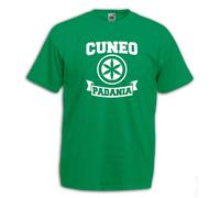 T-Shirt Cuneo Città della Padania Indipendente Maglietta Uomo Cotone Casual