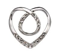 T-shirt Cuore Sciarpa Spille Cristallo Sciarpa di Seta Fibbia Spilla Scialle Anelli Clip Sciarpe Chiusura Annodato Pulsante Pin Vestiti Angolo Annodato Pulsante