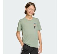 T-SHIRT DA ALLENAMENTO ADIDAS MINECRAFT Silver Green 9-10A