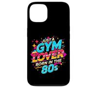 T-shirt da allenamento aerobica retrò Just a Gym Lover Born in the 80s Custodia per iPhone 13