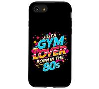 T-shirt da allenamento aerobica retrò Just a Gym Lover Born in the 80s Custodia per iPhone SE (2020) / 7/8