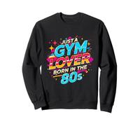 T-Shirt da Allenamento Aerobica retrò Just a Gym Lover Born in The 80s Felpa