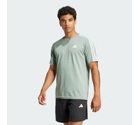 T-shirt da allenamento Train Essentials 3-Stripes Silver Green / White S